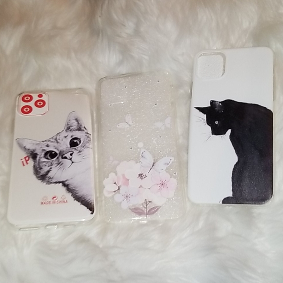 @heidizme Accessories - Bundle of Cats & Butterfly iPhone 11Max Pro Covers